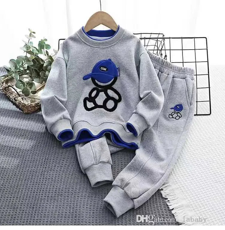 Baby Boys Girls Designer Clothing Kids Tracksuit Cartoon 3D Sweatshirt And Drawstring Sweatpant Sets Child Sweatsuit School Two Piece Set Jogging Suit Outfits