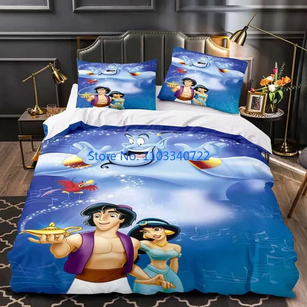 3D Printed Beauty Beast Bedding Sets, Down Duvet Covers, Boys and Girls Bedding, Bedroom Decorations