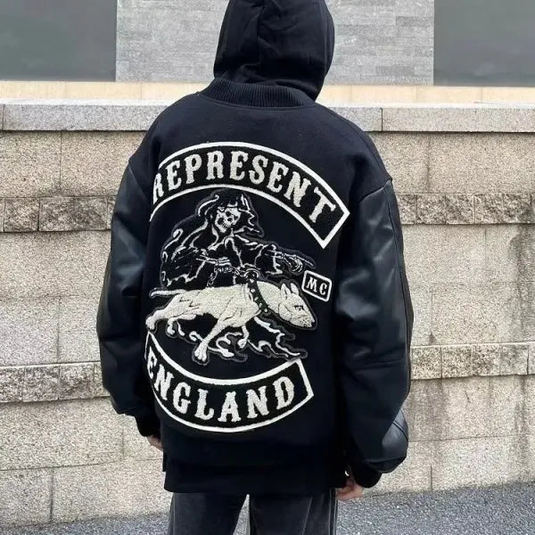 2024 New Men's Jacket Men's Spring and Autumn Baseball Uniform Y2K Retro Fashion Trend Women's Leather Jacket Heavy Embroidery White Short Jacket ins 230615