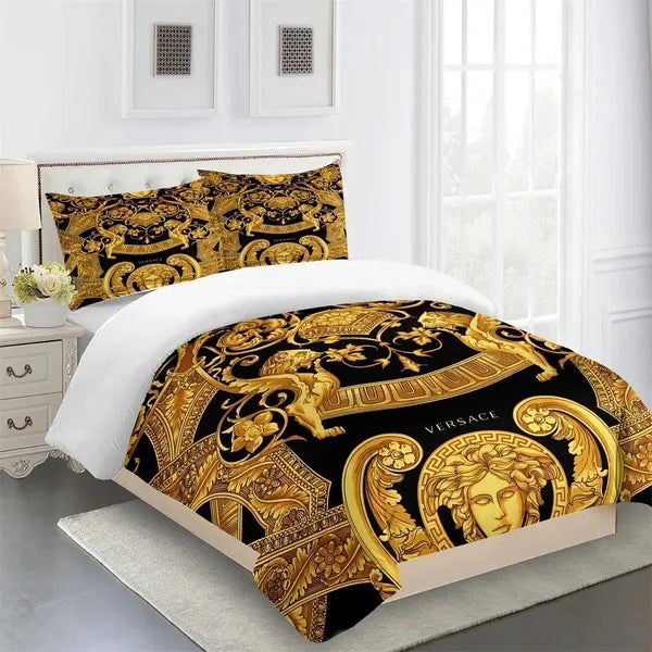 Bedding sets Luxury brand designer modern Baroque King double bed full set single bed down duvet cover and 2 pillowcases 231130