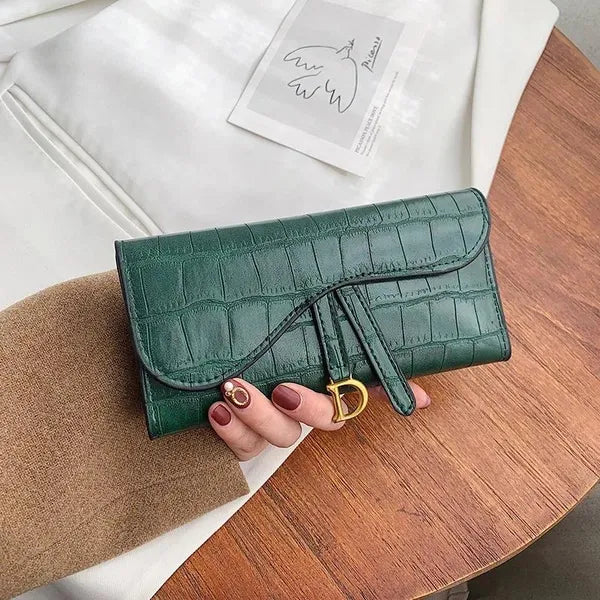 Wallets Women Purses Luxury Designer Handbags Crocodile PU Leather Female Clutch Bag Holder Money Clip Ladies Trifold Wallet