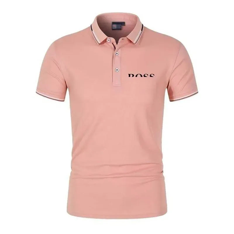 Designer Mens Polo Shirt Luxury Boss Letters Casual Short Sleeve Mens Fashion Loose Lapel Half Sleeve Boss Mens T Shirt M-3XL