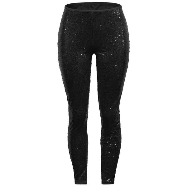 Womens Sequins Pants 2023 New Designer High Elastic Leggings Jeans Plus Size Bodycon Capris 5 Colors Sexy Bead Piece Lined Slim Fit Pant