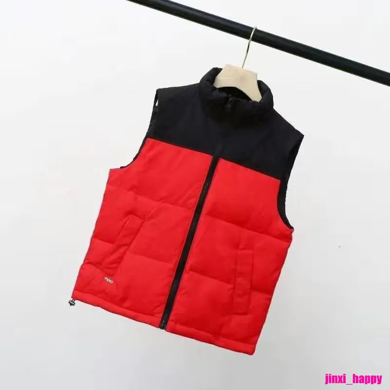 Boys Down Coat Vest Kids Luxury North Winter The Face Vests Bodywarmer waistcoats Face Jacket puffer Outdoor Warm sleeveless Feather Parka Outwear BLACK