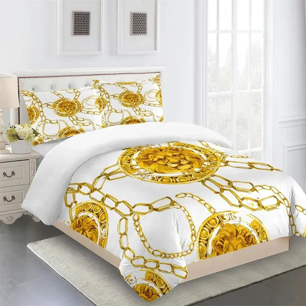 Bedding sets Luxury brand designer modern Baroque King double bed full set single bed down duvet cover and 2 pillowcases 231130