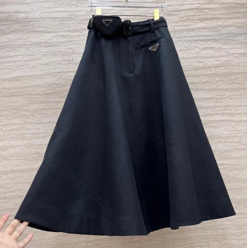 Women's Black Half Skirt Mini Skirt Designer Street Fashion Sexy Short Skirt