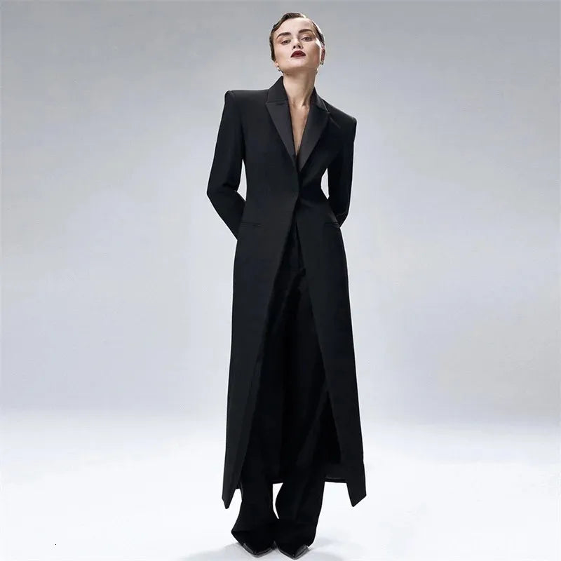 Women's Suits Blazers Long Women Suits Set Elegant For Wedding Blazer Party Tuxedo Office Lady Designer JacketPants 2 Pieces Prom Dress Custom Made 231017