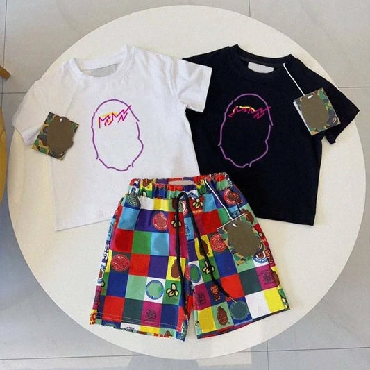 Baby Kids Clothes Sets Designer tshirts Shorts Tracksuits Letter Print Short Sleeve t-shirts Boys Girls kid shirts Youth Toddler Tops Children Br V9CQ r5Mn#