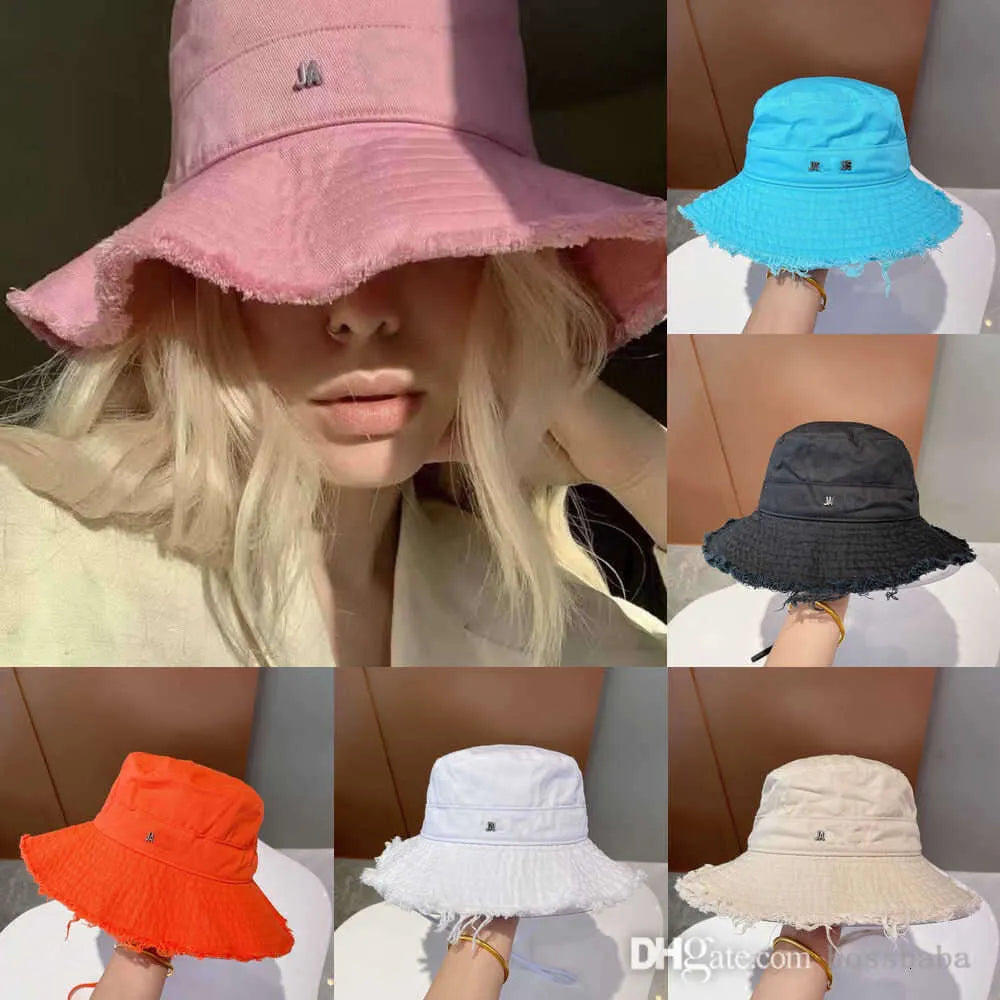 Casquette Bucket Hat For Women Bob Wide Brim Hats Frayed Cap Designer Sun Prevent Bonnet Snapbacks Outdoor Fishing Dress Beanies 66