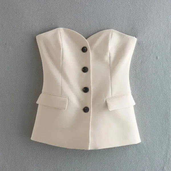 Women's Two Piece Pants KLKXMYT 2023 Women 2 Pieces Sets Fashion Single-Breasted Vest Straight Office Suit Vintage Woman Outfit