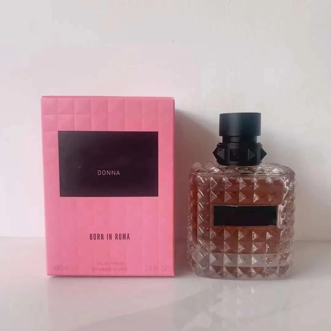 Born In Roma Perfume Donna Fragrance Eau De Parfum For Women 3.4 oz 100ml Cologne Spray Long lasting Good Smell Floral Notes Perfume Spray