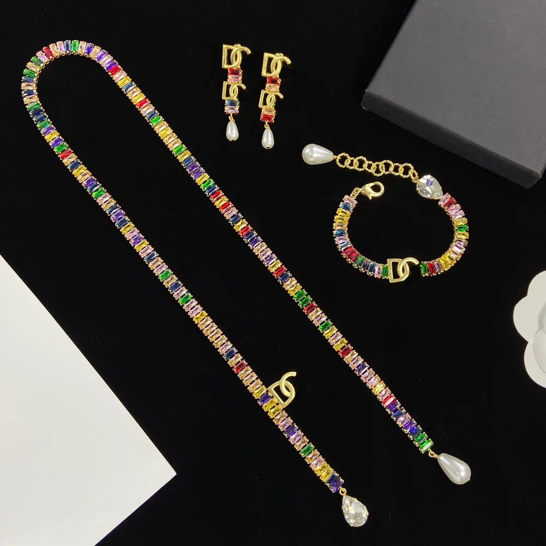 Bracelet Designer 2024 new colorful D Bracelet G bracelet containing diamond and pearl jewelry gifts