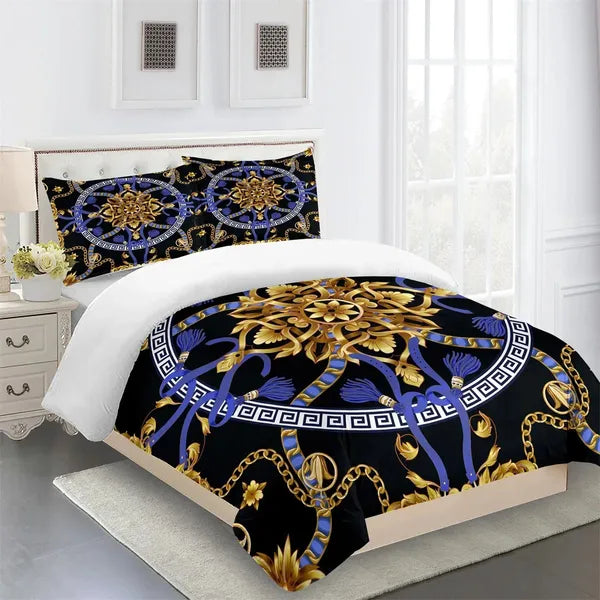 Bedding sets Luxury brand designer modern Baroque King double bed full set single bed down duvet cover and 2 pillowcases 231130