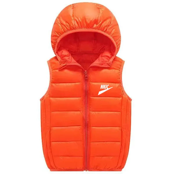 Autumn Winter New Fashion Hooded Kids Waistcoat Thick Vest Jackets For Boys Clothes Baby Girls Warm Coat Light Down Jacket