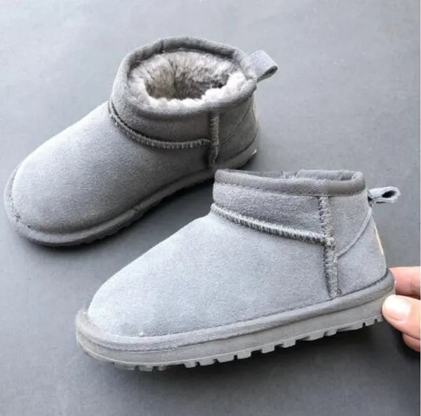 Brand Children Girls Mini snow boots Winter Warm Toddler WGG Boys Kids Children's Plush Warm Shoes size EU21-35