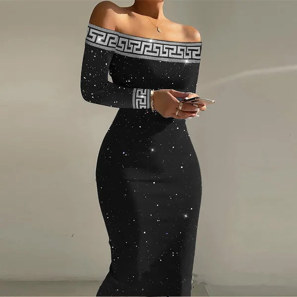 Casual Dresses Women Elegant Long Sleeve O Neck High Waist Corset Cocktail Dress Prom Gown Sexy Fashion Mesh Party Evening