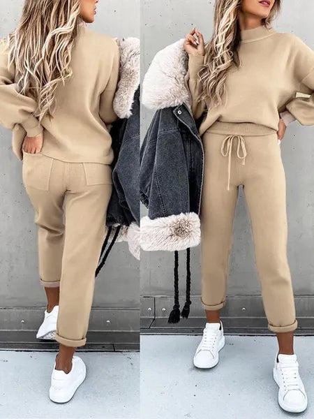 Women's Two Piece Pants Winter Tracksuit Pieces Sets Y2k Pullover Sweatshirt And Sweatpants Female Sportswear Jogging Femme Sweat Suits Women 230203