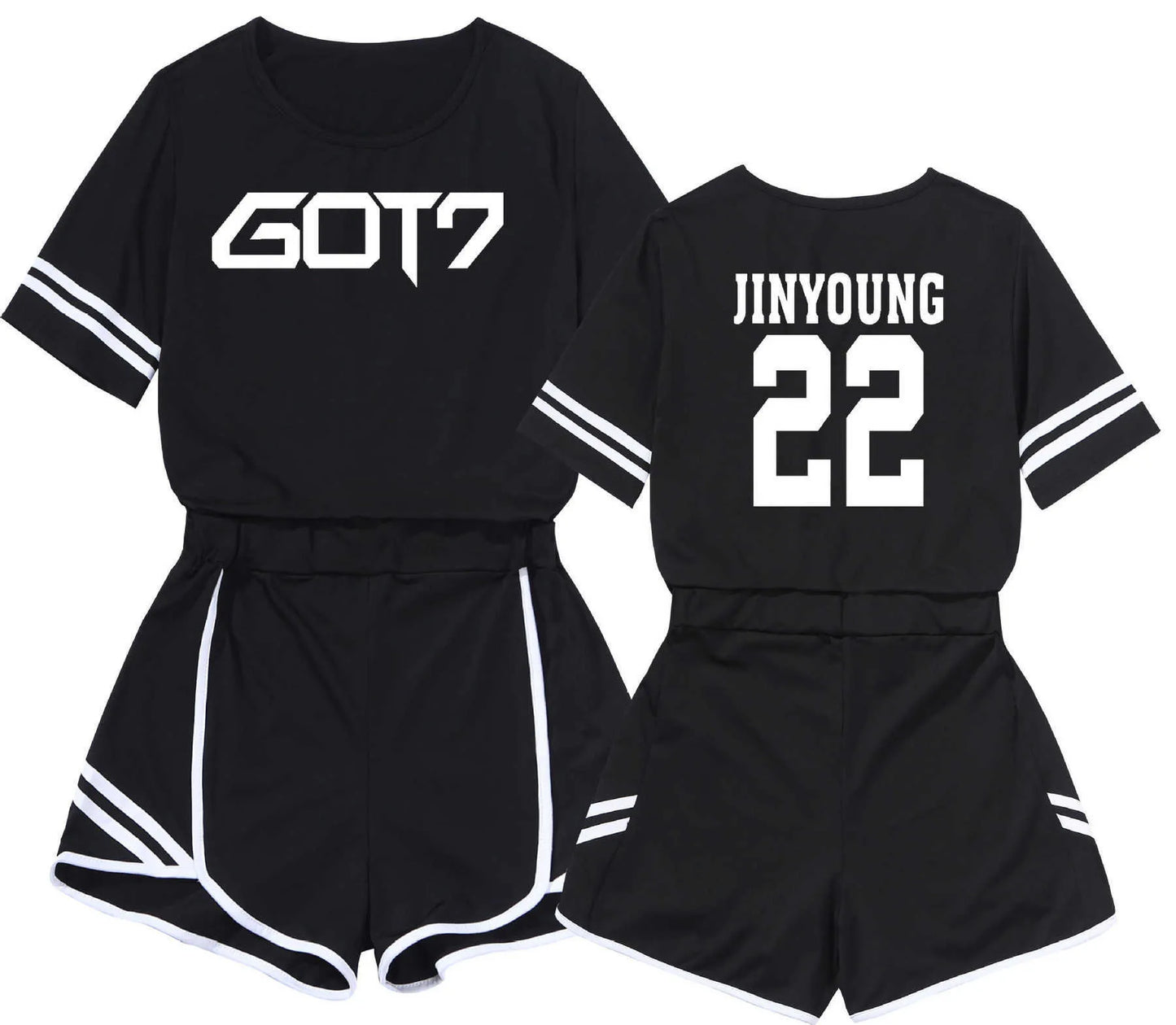 2023 Two Piece Set Women Straykids Pity Twinset Motion Suit Suit-dress Leisure Time Self-cultivation Short Skirt Stray Kids 0214