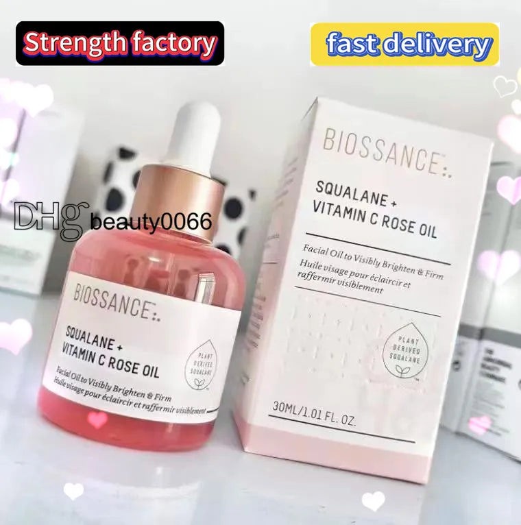 Biossance Face Oil Serum 30ml/1floz Biossance SQUALANE VITAMIN C ROSE OIL 50ml/1.7floz Biossance SQUALANE COPPERPEPTIDE RAPID PLUMPING SERUM