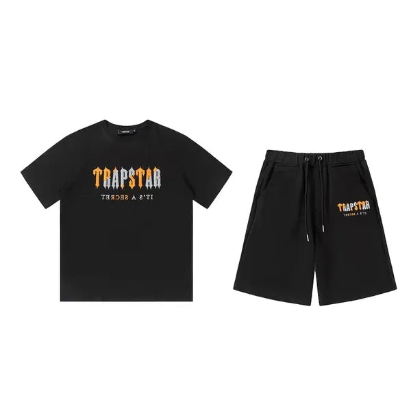 Mens TShirts Clothing Trapstar T Shirt Set Embroidered Chenille Decoded Chort Ice Flavours and Womens Shorts cotton material6086708