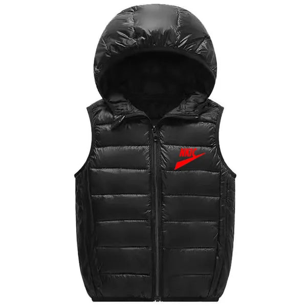 Autumn Winter New Fashion Hooded Kids Waistcoat Thick Vest Jackets For Boys Clothes Baby Girls Warm Coat Light Down Jacket