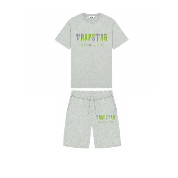 Men's T-Shirts 2023 New Summer TRAPSTAR Printed Cotton TShirt Men Beach Shorts Sets Streetwear Tracksuit Men's Sportswear Z0221