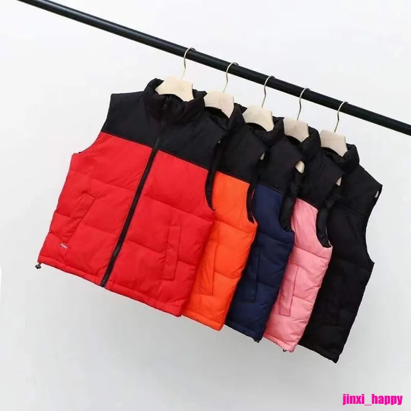 Boys Down Coat Vest Kids Luxury North Winter The Face Vests Bodywarmer waistcoats Face Jacket puffer Outdoor Warm sleeveless Feather Parka Outwear BLACK