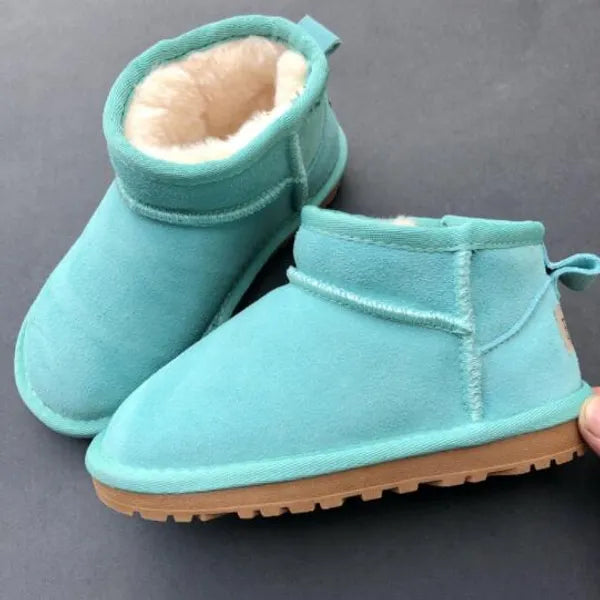 Brand Children Girls Mini snow boots Winter Warm Toddler WGG Boys Kids Children's Plush Warm Shoes size EU21-35