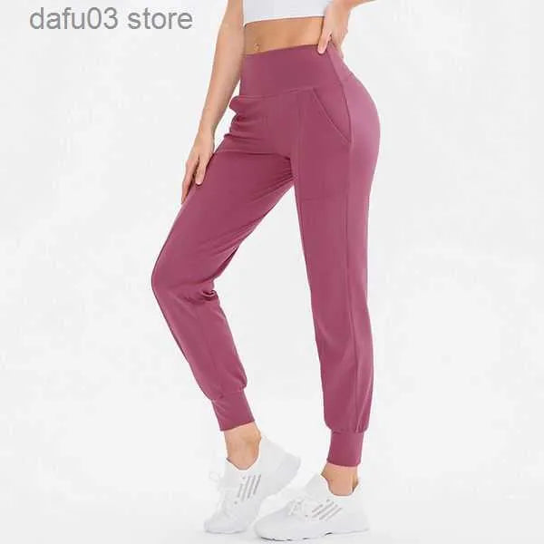 Women's Pants Capris Lulus align leggings Women Ninth Pants Running Fitness Joggers Soft High Waist Elastic Casual Jogging Pants 5 Colors lemons designer Z230805