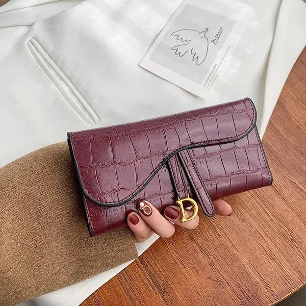 Wallets Women Purses Luxury Designer Handbags Crocodile PU Leather Female Clutch Bag Holder Money Clip Ladies Trifold Wallet