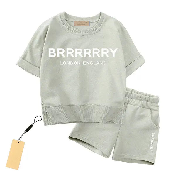 7 styles Luxury Logo Clothing Sets Kids Clothes Suits Girl Boy Clothing Summer Infantis Baby sets Designer chlidren sport suits