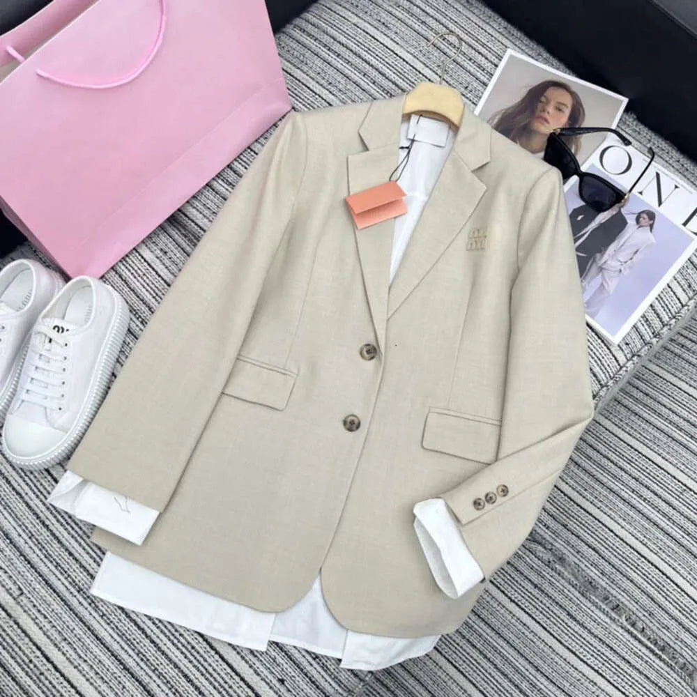 spring women skirt set designer skirts sets fashion letter rhinestone blazer top casual high waist luxury skirt womens two-piece Set