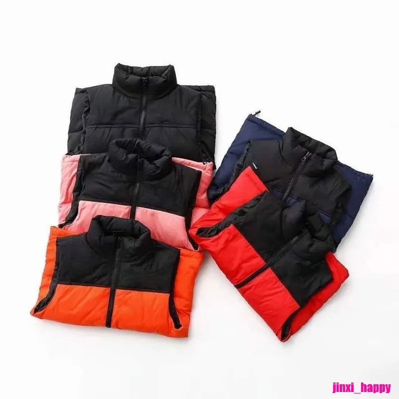 Boys Down Coat Vest Kids Luxury North Winter The Face Vests Bodywarmer waistcoats Face Jacket puffer Outdoor Warm sleeveless Feather Parka Outwear BLACK