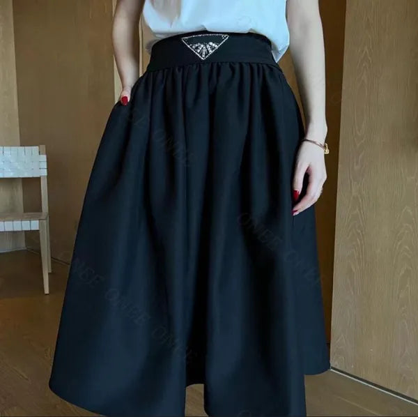 Women's Black Half Skirt Mini Skirt Designer Street Fashion Sexy Short Skirt