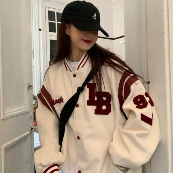 2024 New Men's Jacket Men's Spring and Autumn Baseball Uniform Y2K Retro Fashion Trend Women's Leather Jacket Heavy Embroidery White Short Jacket ins 230615