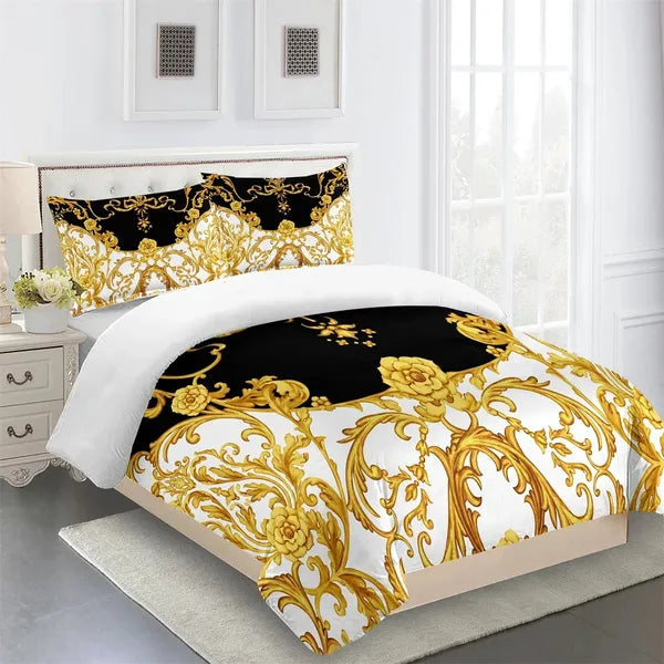 Bedding sets Luxury brand designer modern Baroque King double bed full set single bed down duvet cover and 2 pillowcases 231130