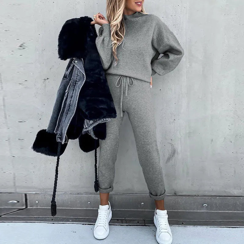 Women's Two Piece Pants Winter Tracksuit Pieces Sets Y2k Pullover Sweatshirt And Sweatpants Female Sportswear Jogging Femme Sweat Suits Women 230203