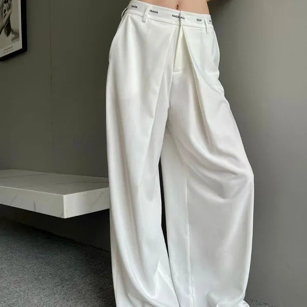 designer women long pants vintage chiffon pants casual losse pant letter print clothes