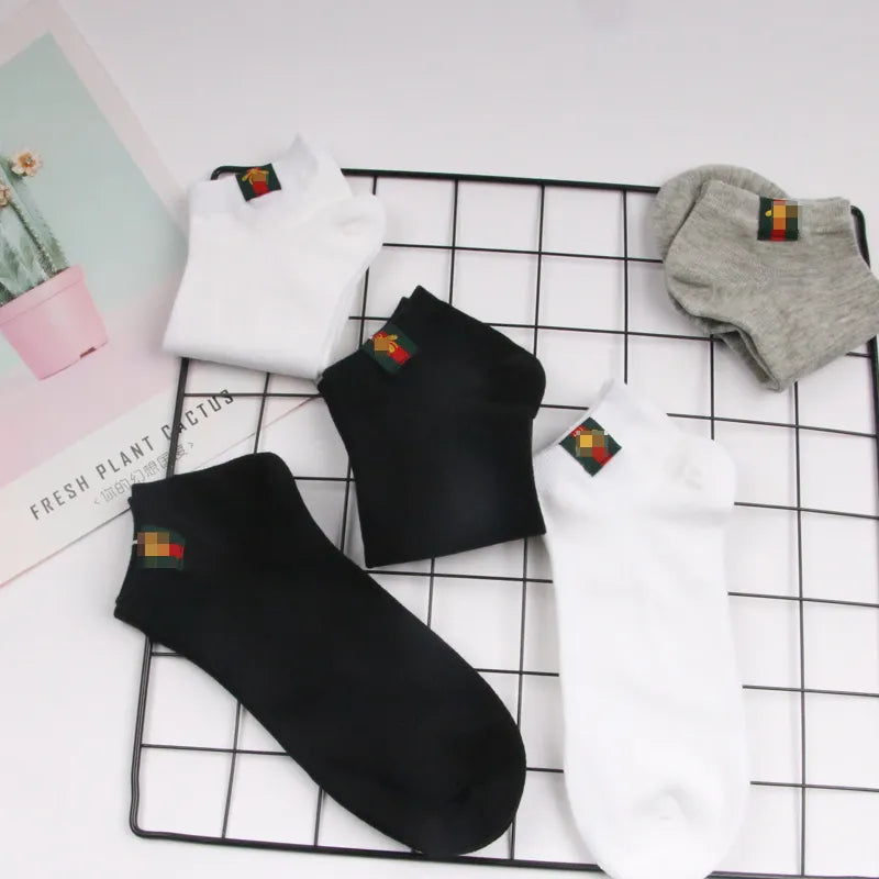 Boxed Cotton Bee Cloth Label Designer Socks Sports Socks for Men and Women LISR''gg''