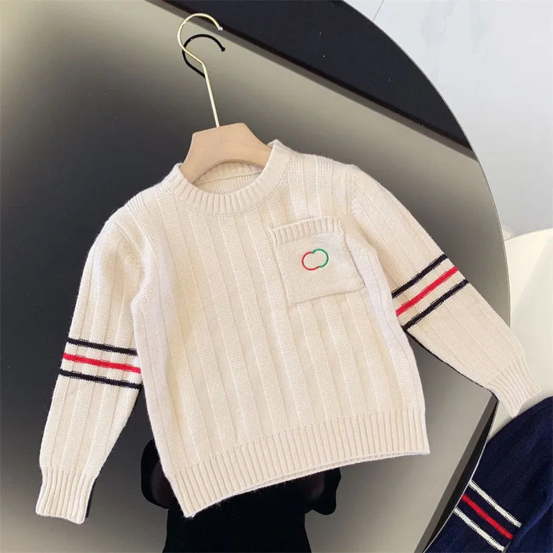 Baby Boys Designer Knitwear Tops Kids Classic Sweaters Autumn Winter Sweatshirts Childrens Sweater Jumper Clothing Unisex Clothes