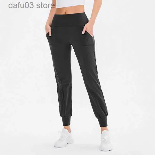 Women's Pants Capris Lulus align leggings Women Ninth Pants Running Fitness Joggers Soft High Waist Elastic Casual Jogging Pants 5 Colors lemons designer Z230805