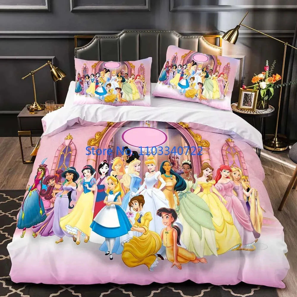 3D Printed Beauty Beast Bedding Sets, Down Duvet Covers, Boys and Girls Bedding, Bedroom Decorations