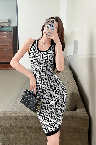 Womens Casual Dresses Sleeveless Shirts Tops Flat Skirts Woman Slim Outwears Summer Dress Skirt Blouses Club Clothing