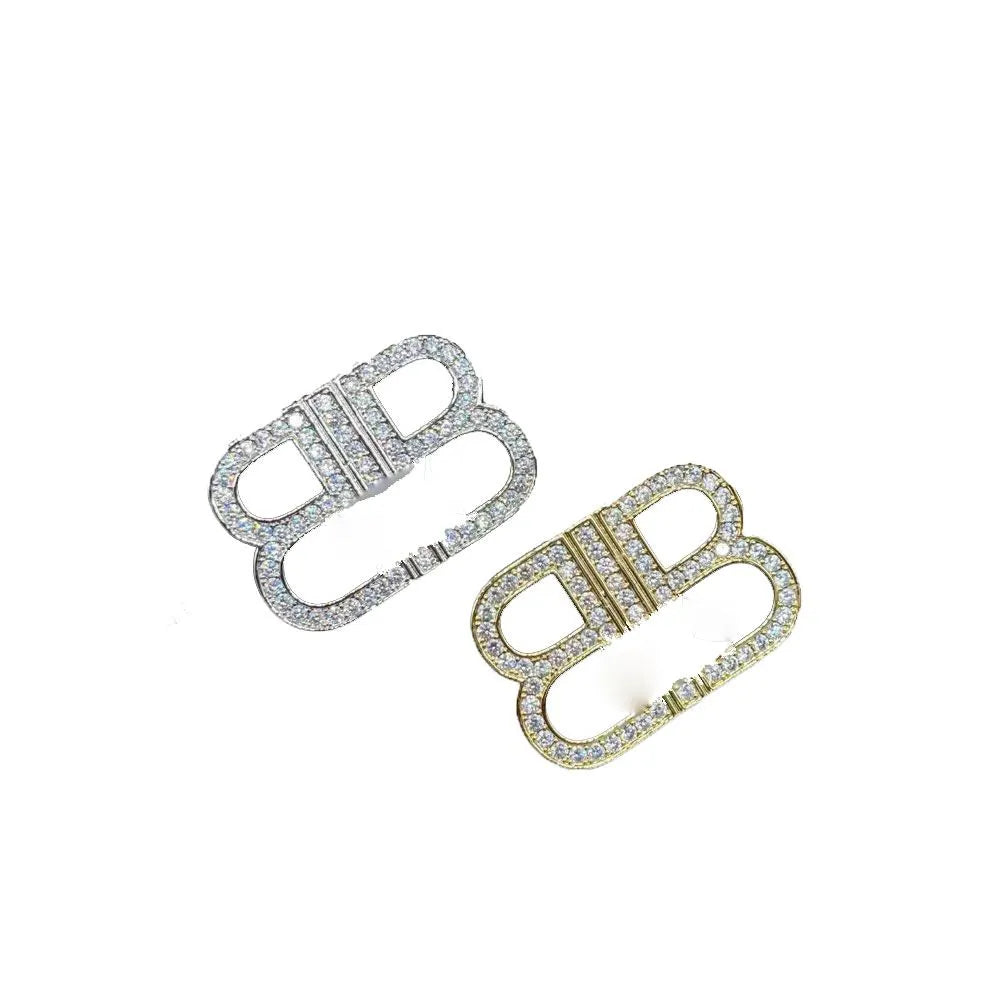 2023color Gold Silver Brooches Luxury Brand Designer Letters Brooches Famous Double Letter Pins Rhinestone Suit Pin Jewelry Accessories