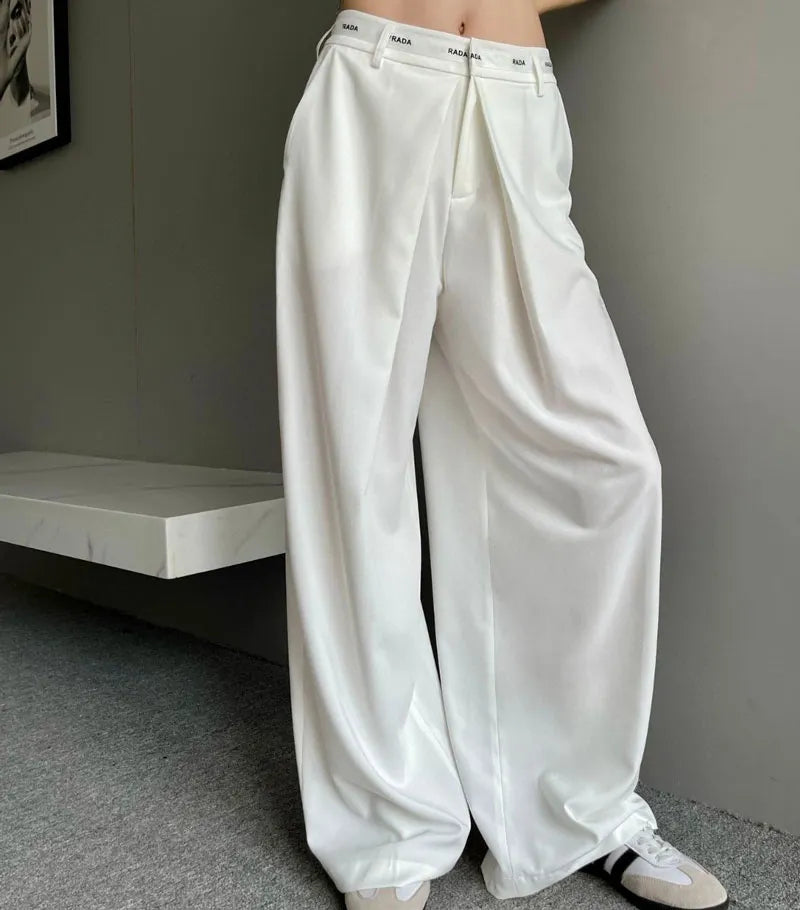 designer women long pants vintage chiffon pants casual losse pant letter print clothes