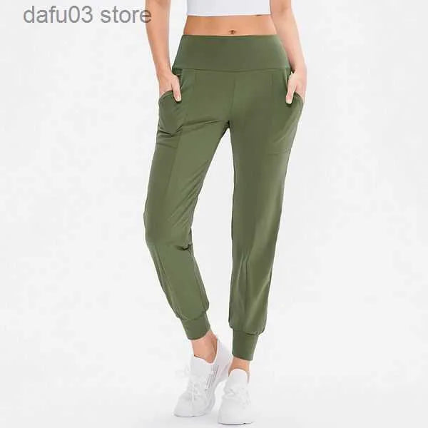 Women's Pants Capris Lulus align leggings Women Ninth Pants Running Fitness Joggers Soft High Waist Elastic Casual Jogging Pants 5 Colors lemons designer Z230805