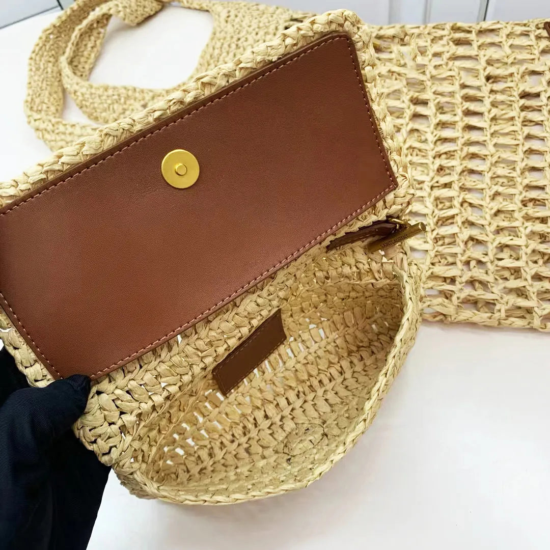 Beach Bag Designer Woven Bag Lafiteegrasss Womens Handbags Luxury Purses Designer Woman Handbag Bags Designer Large Capacity Seaside Vacation Bag