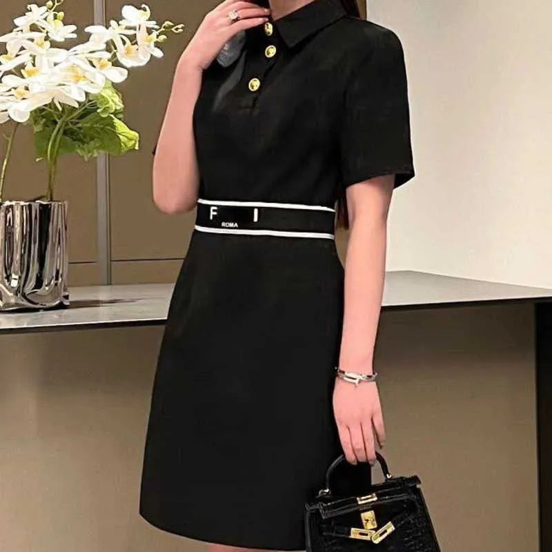 Spring Shirt dress Women Dress Fashion 3D Print Short Sleeve Set Designer dresses American Polo Shirts Lady Polo Long Dresses