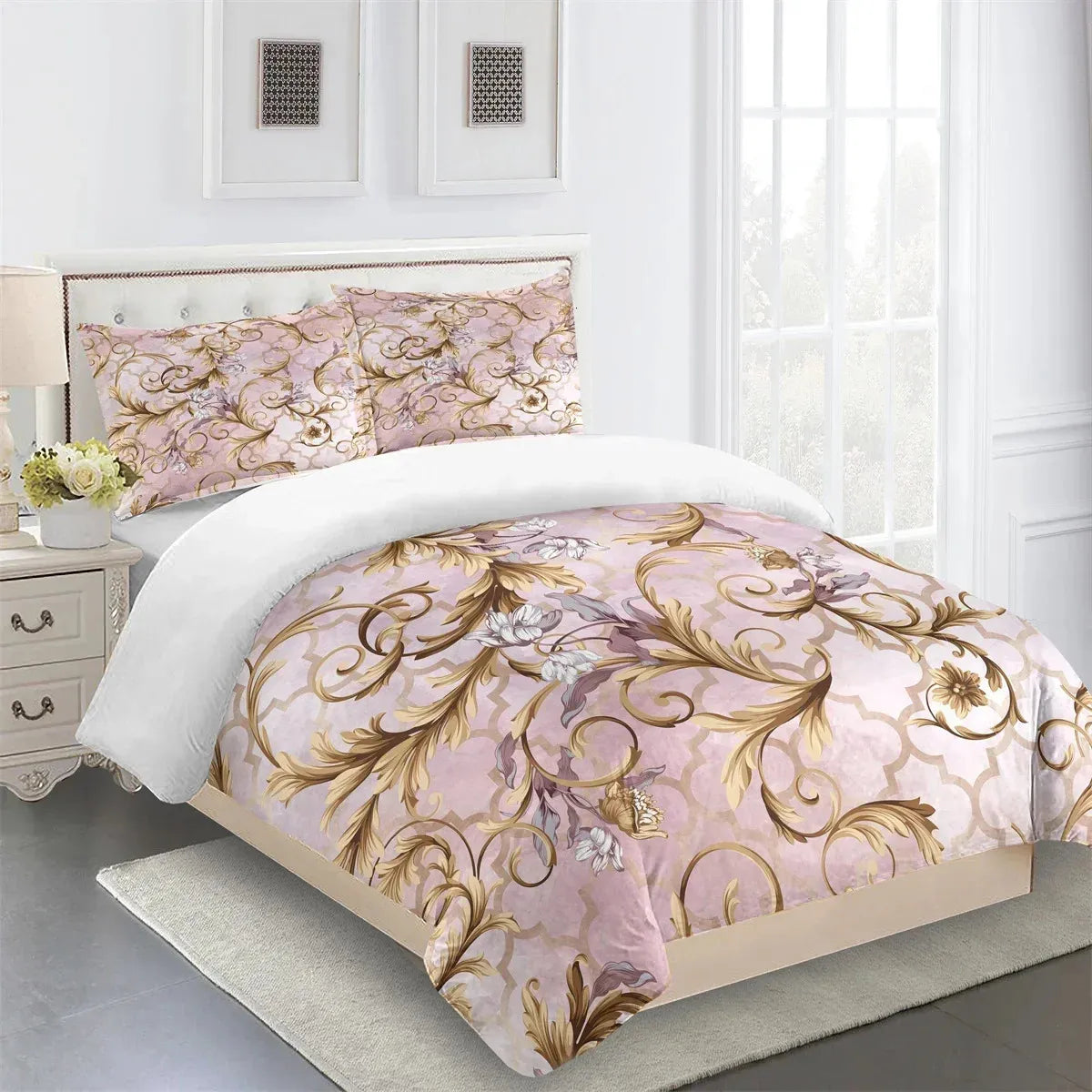 Bedding sets Luxury brand designer modern Baroque King double bed full set single bed down duvet cover and 2 pillowcases 231130