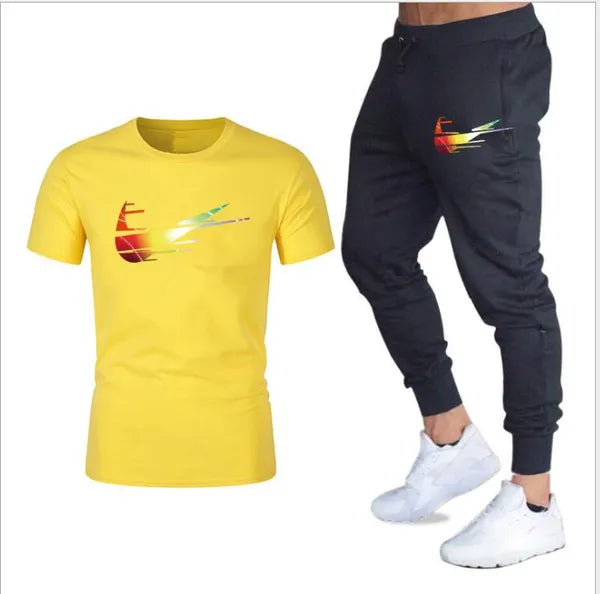 mens designer tracksuit Sportswear Sets Striped 2019 Summer Casual Breathable T-Shirts + Shorts men s clothing 2 piece set Sportsuits